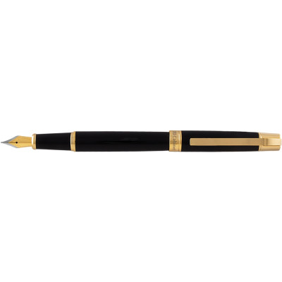 Ручка перова Toledo, чорна з золотистим - O16016-15 Cabinet