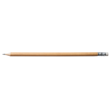 Олівець графітовий LOGO2U, HB, дерев'яний корпус, з гумкою,