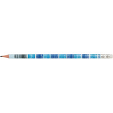 Олівець чорнографітний Optima MATHS HB корпус табл. множення, загострений, з гумкою