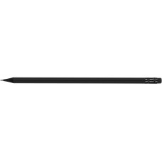 Олівець чорнографітний круглий Optima All BLACK HB корпус чорний з гумкою