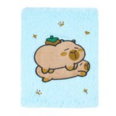 Блокнот плюшевий CAPYBARA 24, А5, 80 арк., клітинка, асорті, KIDS Line