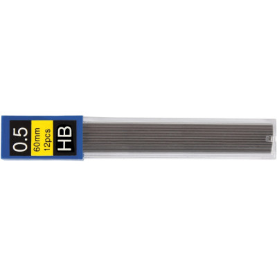 Стержні до механічного олівця ECONOMIX HB 0,5 мм  (12 шт. в тубусі) - E10801 Economix