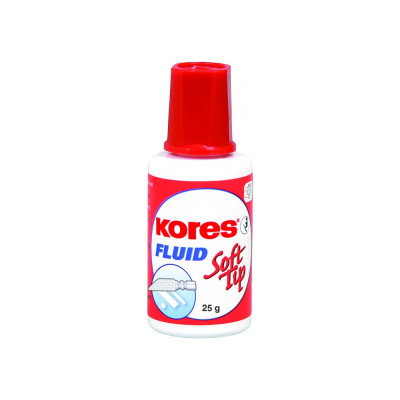 Корректор-жидкость Kores Fluid Soft Tip, химическая основа - K66461 KORES