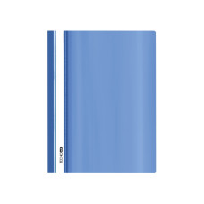 Папка-скоросшиватель глянец А5 без перфорации синяя