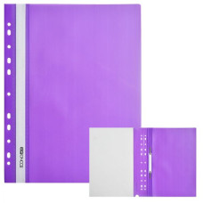 Скоросшиватель пластиковый с перфорацией А4 Economix 31510-12 фиолетовый 30/300шт/уп