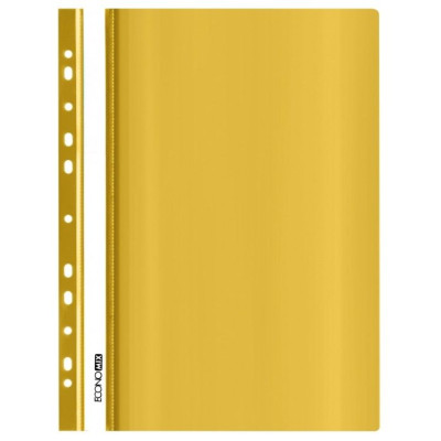 Швидкозшивач пластиковий з перфорацією А4 Economix 31510-05 жовтий 10/300шт/уп - 20885 Economix