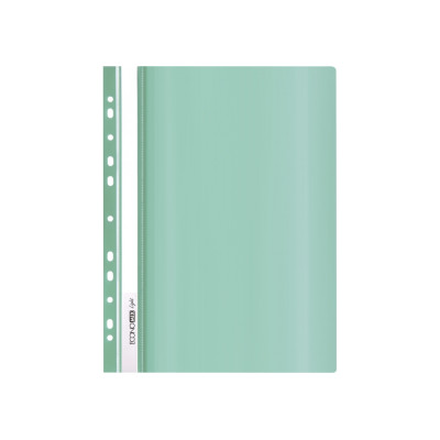 Папка-скоросшиватель А4 Economix Light с перфорацией, зеленый - E38504-04 Economix