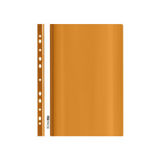 Папка-швидкозшивач з прозорим верхом А4 з перфорацією, помаранчевий