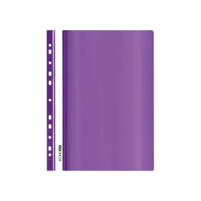 Папка-скоросшиватель глянцевые А4 с перфорацией фиолетовая - E31510-12 Economix