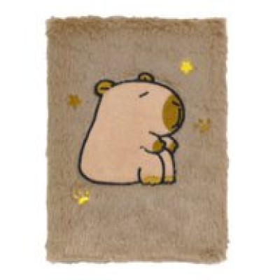 Блокнот плюшевий CAPYBARA 25, А5, 80 арк., клітинка, асорті, KIDS Line