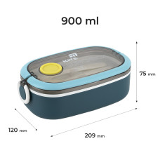 Ланчбокс 900 мл, синій