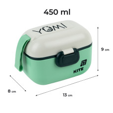 Ланчбокс 450 мл, зелений