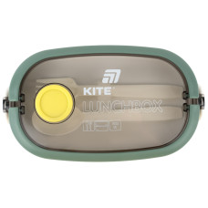 Двохсекційний ланчбокс з наповненням 1600 мл, зелений