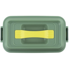 Ланчбокс подвійний з наповненням 2000 мл, зелений