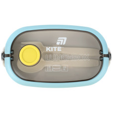 Ланчбокс подвійний з наповненням 1600 мл, синій