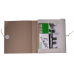 Папка архивная на завязках, А4, картон 0,35 мм, клееный клапан