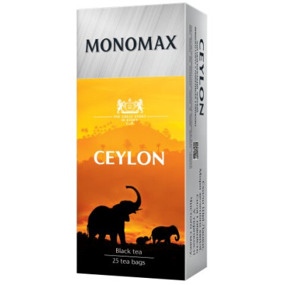 Чай чорний 2г*25, пакет, CEYLON, МОNОМАХ - mn.32507 ПРОДУКТЫ ПИТАНИЯ