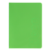 Книга записна NEON, А5, 80 аркушів, клітинка, зшита обкладинка PVC, зелена