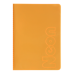 Книга записна NEON, А5, 80 аркушів, клітинка, зшита обкладинка PVC, помаранчева