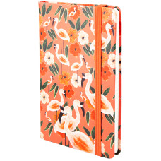 Книга записная Axent Partner BBH Flamingo 8210-02-A, A5-, 125x195, 96 листов, клетка, твердая обложка