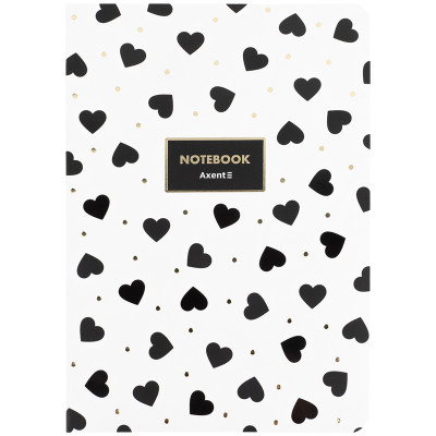 Записна книга A5, 80 арк. кл., Black&White