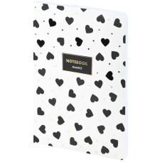 Записна книга A5, 80 арк. кл., Black&White