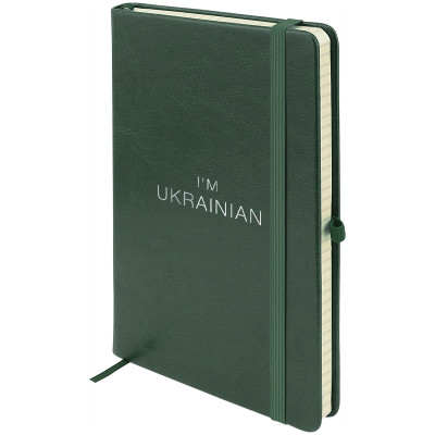 Книга записна Partner Lux, 125*195, 96 л, кл, зел, Ukrainian - 8202-04-4-A
