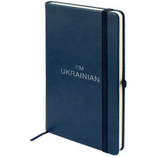 Книга записна Partner Lux, 125*195, 96 л, кл, син, Ukrainian