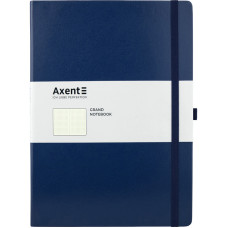 Книга записная Axent Partner Grand 8303-02-A, A4, 210x295 мм, 100 листов, клетка, твердая обложка, темно-синяя