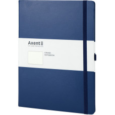 Книга записная Axent Partner Grand 8303-02-A, A4, 210x295 мм, 100 листов, клетка, твердая обложка, темно-синяя