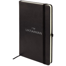 Книга записна Partner Lux, 125*195, 96 л, кл, чорн., Ukrainian