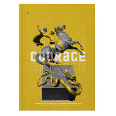 Книга записна А4 Courage, 96арк., кліт., жовта