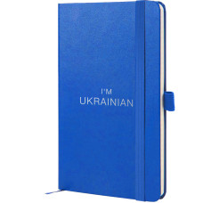 Книга записна Partner, 125*195, 96 л, кліт, блакитна, Ukrainian