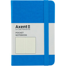 Книга записная Axent Partner 8309-07-A, A6-, 95x140 мм, 96 листов, точка, твердая обложка, голубая