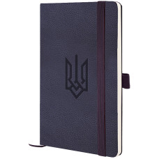 Записна книга Partner Soft Skin, 125*195, синя, Герб