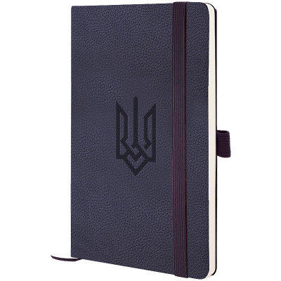 Записна книга Partner Soft Skin, 125*195, синя, Герб