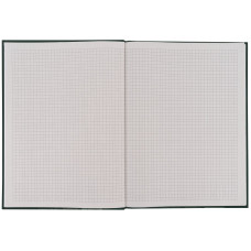 Записна книжка A4- 203*273 мм, 96арк., кл., One color, зелена