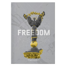 Книга записная А4 Freedom, 96 л., кл., серая
