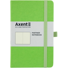 Книга записная Axent Partner 8307-09-A, A5-, 125x195 мм, 96 листов, нелинованный, твердая обложка, салатовая