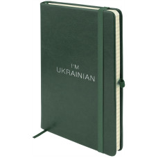 Книга записная Partner Lux, 125*195, 96 л, кл, зел, Ukrainian