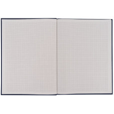 Записна книга A4- 203*273 мм, 96арк., кл., One color, синя