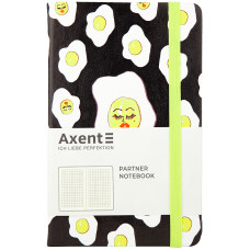 Книга записная Axent Partner BBH Eggs 8210-01-A, A5-, 125x195, 96 листов, клетка, твердая обложка