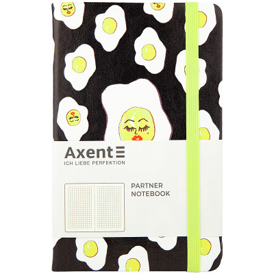 Книга записная Axent Partner BBH Eggs 8210-01-A, A5-, 125x195, 96 листов, клетка, твердая обложка