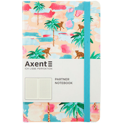 Книга записная Axent Partner BBH Soft Palm 8212-02-A, A5-, 125x195, 96 листов, клетка, гибкая обложка