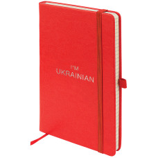 Книга записная Partner Lux, 125*195, 96 л, кл, красн, Ukrainian