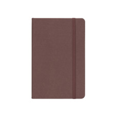 Деловая записная книжка MAGIC, А5, твердая обложка, резинка, белый блок клетка, коричневый