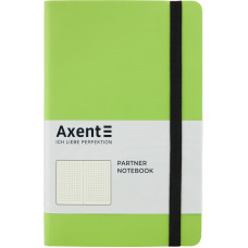 Книга записна Axent Partner Soft 8312-09-A, A5-, 125x195 мм, 96 аркушів, крапка, гнучка обкладинка, салатова