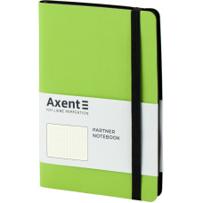 Книга записна Axent Partner Soft 8312-09-A, A5-, 125x195 мм, 96 аркушів, крапка, гнучка обкладинка, салатова