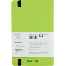 Книга записная Axent Partner Soft 8312-09-A, A5-, 125x195 мм, 96 листов, точка, гибкая обложка, салатовая