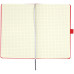 Книга записна Partner Lux, 125*195, 96 л, кл, червоний, Mriya - 8202-06-2-A Axent